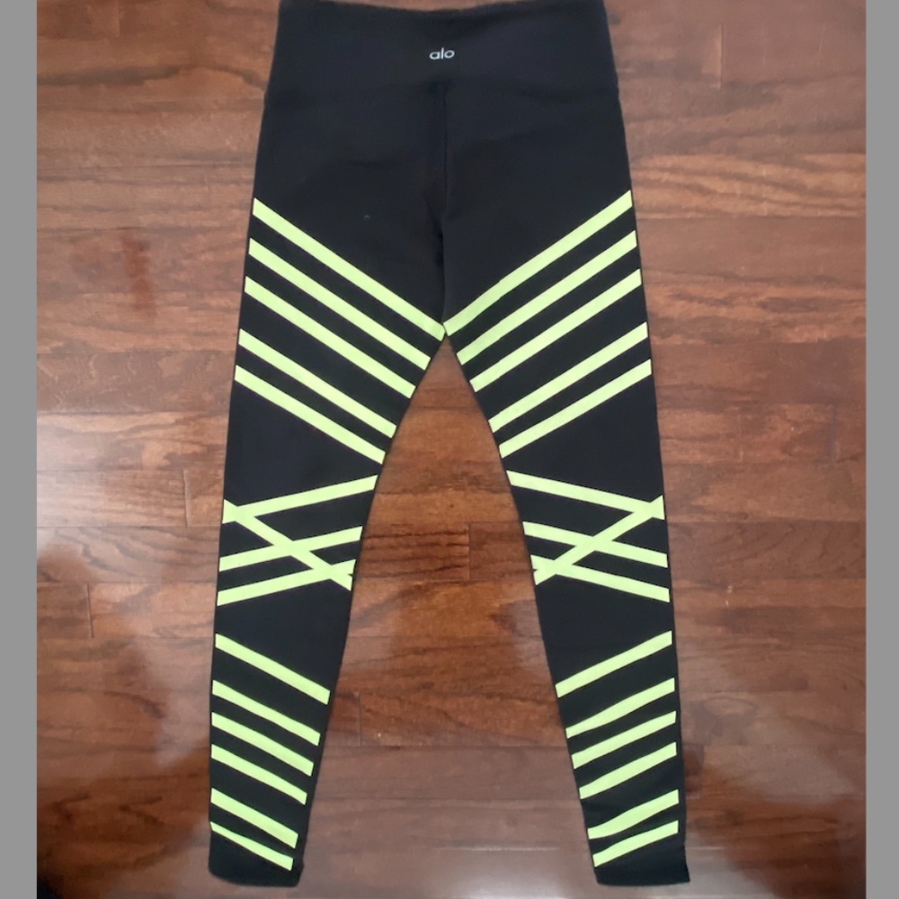 ALO YOGA, Neon Stripe Leggings